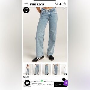 Levi's Women's Low loose Leg Jeans in Light Blue